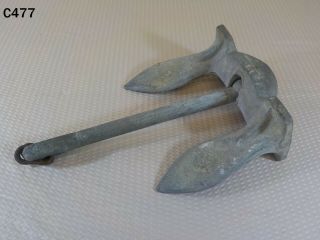Vintage Antique Cast Iron Stockless Boat Ship Anchor Nautical Maritime C.  P.  Co