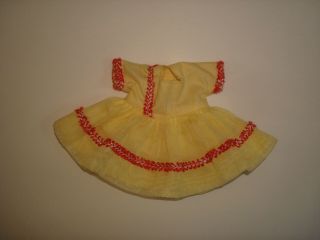 Vtg 1955 Muffie Doll Sunshine Dress 507 Fit Mdm Alexander/Ginny Vogue/Ginger/8 