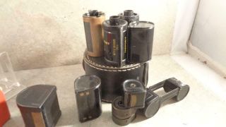 Dark Room Film Vintage 35mm Can Brass & Other Items,  Ansco,  Mamiya - 16,  Minicoed