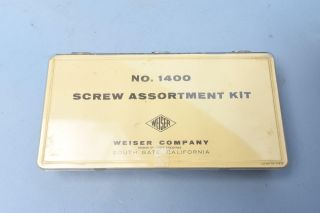 Weiser Lock Screw Assortment Kit 1400 - Vintage Locksmith Lock Parts