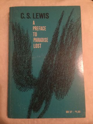 Preface To Paradise Lost - C.  S Lewis - Vintage Edition - Paperback