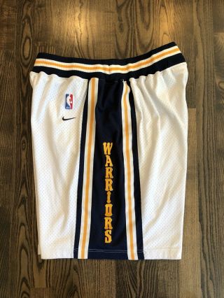 Vintage Nike GOLDEN STATE WARRIORS Basketball Shorts Size Large L Curry Durant 3