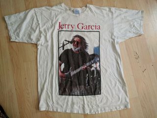 Grateful Dead Shirt T Shirt Vtg 1995 Jerry Garcia 90s Photo Xl Band Christmas