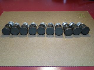 Set of 10 Western Electric Bakelite Binding Posts,  Large,  1920s 2