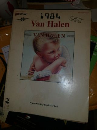 Vintage Cherry Hill Pub.  Van Halen 1984 Songbook Guitar Tablature Tab Song Book