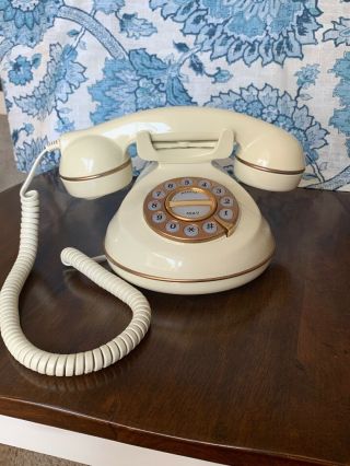 Vintage Telephone “natalie”paramount Decor Prop Touch Tone Rotary Dial Desk Work