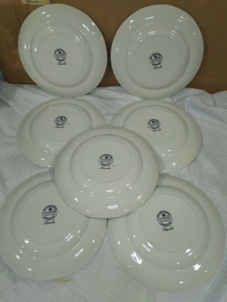 ADAMS Vintage Ironstone Lancaster Pattern Salad Plates Set of 7 5