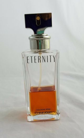 Vintage Calvin Klein Eternity Cologne Spray 3.  4 Oz 40 Full
