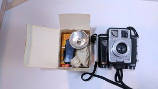 Vintage Kodak Brownie Twin 20 Camera Plus Supermite Flasholder