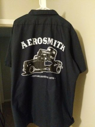 Aerosmith Concert Shirt Vintage Honkin On Bobo Tour Pump Button Down