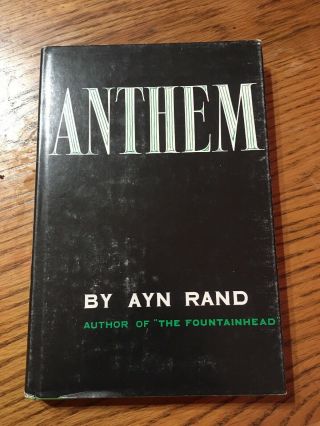 Anthem By Ayn Rand 8th Printing 1977