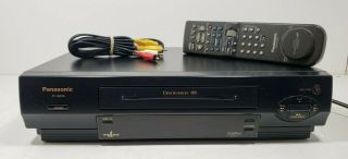 Panasonic Vcr Vhs Player Pv4625s With Remote And Cables -