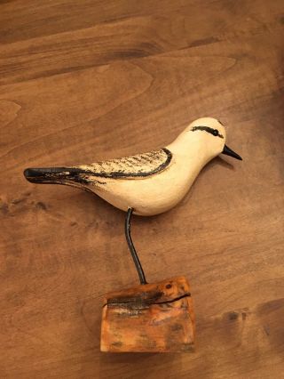 Jim Slack Life Size Shorebird Wood Carving Duck Decoy
