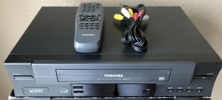 Toshiba W - 512 Vcr/vhs 4 Head Hi - Fi Stereo Player Recorder Perfect