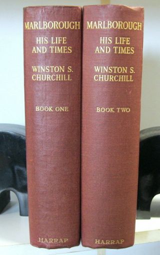 Winston Churchill: Marlborough His Life And Times 1947 2 Vols First Edition Thus