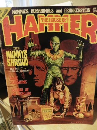 The House Of Hammer No 15 Rare 1977 The Mummys Shroud Full Comic Strip