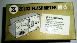 Zelox Flashmeter M 3 Vintage Vgc Made In Australia