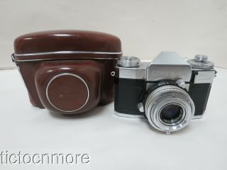 Vintage Zeiss Ikon Contaflex Camera W/ Carl Zeiss Tessar Lens 1:2.  8 F=50mm