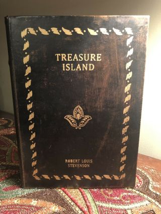 Wood Book Box Hidden Jewelry Secret Fake Faux Vintage Treasure Island