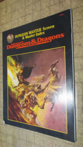 Ad&d Vintage Dungeons & Dragons Dm Screen Complete 9504