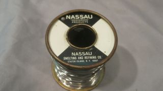 Nassau 1LB.  Rosin Core Solder 375 45/55 1 - 3.  030 size 3