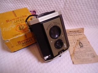 Brownie Reflex Synchro Model Kodak Camera - -