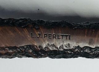Estate LJ Peretti Billiard Sandblasted Vintage Pipe 5
