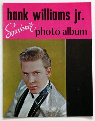 1964 Vintage Hank Williams Jr Souvenir Program Concert Tour Book Photo Album