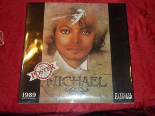 Vintage Michael Jackson Official Calendar 1989 16 Month Edition Poster