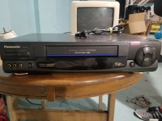 Panasonic Vhs Vcr Video Cassette Player Recorder Hifi Stereo Japan Pv 9662