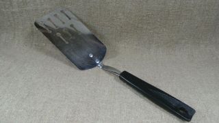 Vintage Ekco Spatula Flipper W/ Black Plastic Handle 11 1/4 " Fighting Guys Usa