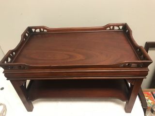 Vintage Adjustable Wood/ Bed Tv Tray