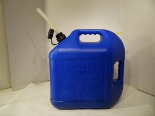 Vintage Blitz 5 Gallon Vented Plastic Kerosene Can Model 11877 Heavy Duty Can