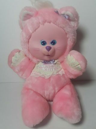Vintage Tyco Magic Bottle Pets Pink Kitty Cat Plush 12 " Stuffed Toy Animal 1991