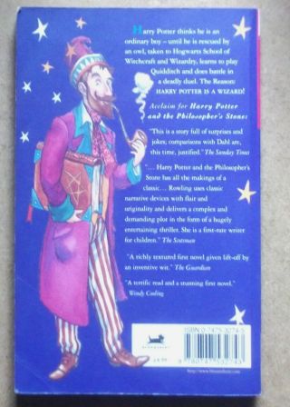 J.  K.  Rowling HARRY POTTER AND THE PHILOSOPHER ' S STONE 1st/36th Bloomsbury pb 3