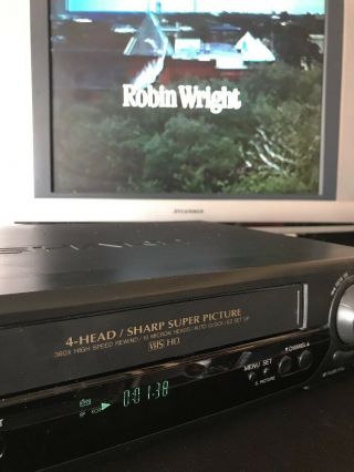 Sharp Vhs Player [vc - A588] 4 Head,  Dial Search.  No Remote.