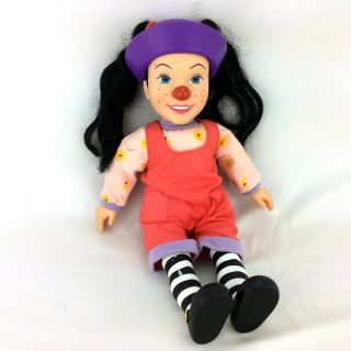 Big Comfy Couch Plush Loonette Clown Stuffed Doll Vintage 1997 Hard Plastic