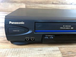 Panasonic Omnivision PV - V4022 - A 4 - Head VCR VHS Player Bundle with AV Cable Tape 3