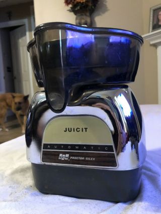 Vintage Chrome Juicit Proctor Silex J111c Automatic Citrus Juicer