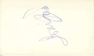 Toni Basil Signed Autographed 3x5 Vintage Album Page Beckett Bas
