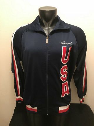 Vintage Team Usa Us Olympics Full Zip Track Jacket Mens Size Large