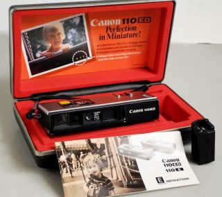 Canon 110ed Compact 110 Film Camera Case Instruction