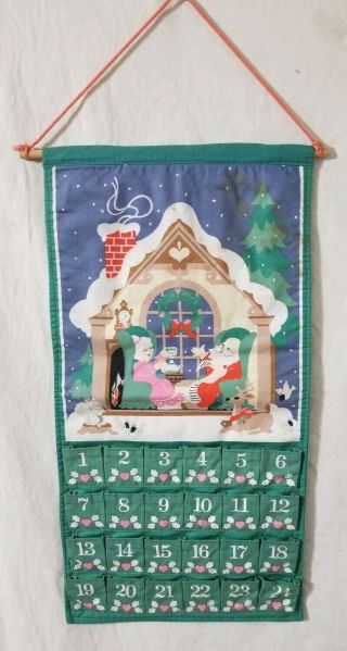 Vintage 1987 Avon Advent Countdown To Christmas Calendar No Mouse Stains
