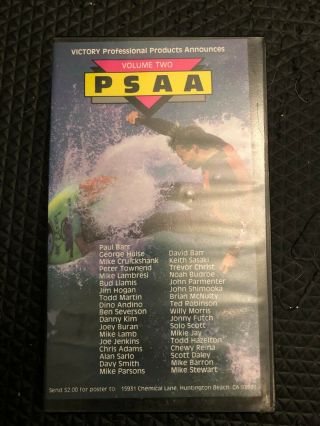 Psaa Vol.  2 Vtg.  Surfing Video - (vhs,  1995) Plays