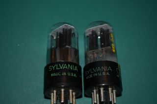 6sn7gt Sylvania Audio Receiver Guitar Vacuum Tubes Pair