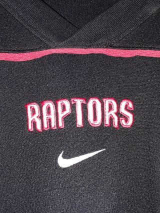 Vtg Nba Toronto Raptors Warm Up Jersey Xxl Team Nike Basketball Shooting Shirt
