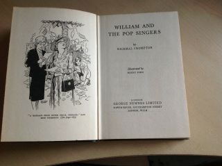 William And The Pop Singers by Richmal Crompton.  1965.  Hard - Backed.  No dust cove 3