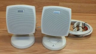 Altec Lansing (ACS33) Small White Wired Computer Speakers & Subwoofer 2