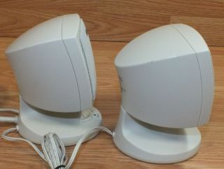 Altec Lansing (ACS33) Small White Wired Computer Speakers & Subwoofer 6