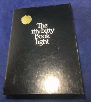 Vintage The Itty Bitty Book Light 1982 Zelco The
